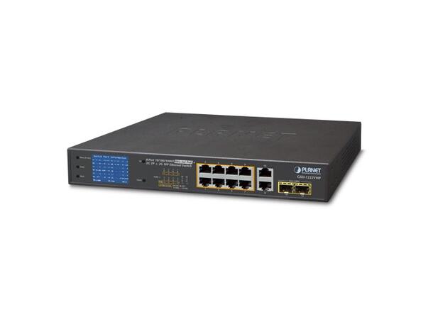 Planet GSD-1222VHP 8-Port 10/100/1000T 802.3at PoE 