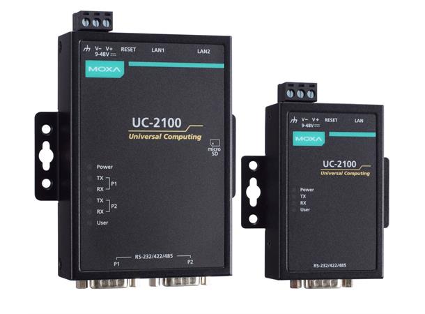 Moxa UC-2102-LX Arm-based Box Computer Cortex-A8 600MHz/256MB/8GB/2 Lan 