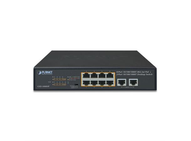 Planet GSD-1008HP 8-Port 10/100/1000T 802.3at PoE 