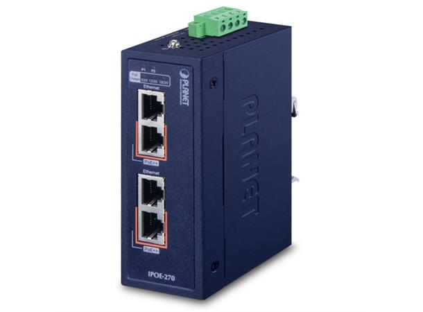 IPOE-270-12V  2-port PoE++ Injector Multi-Gigabit 802.3bt, 48-54V 