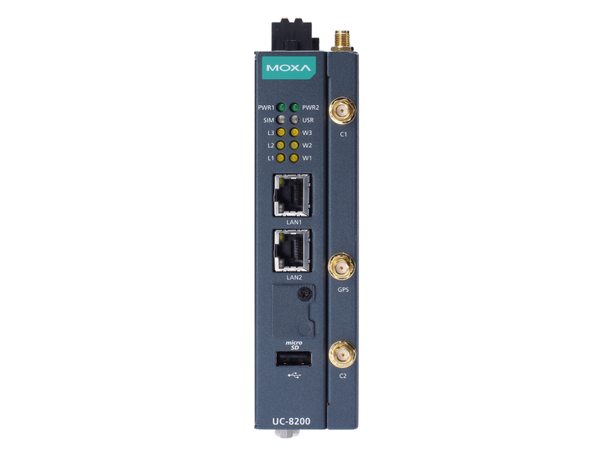 Moxa UC-8220-T-LX Arm Cortex-A7 dual-core 1 GHz IIoT 
