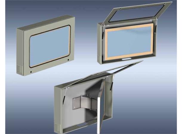 BSK 42 Chassis for 42" monitor Elkapsling/Fully assembled w/heating,fan 