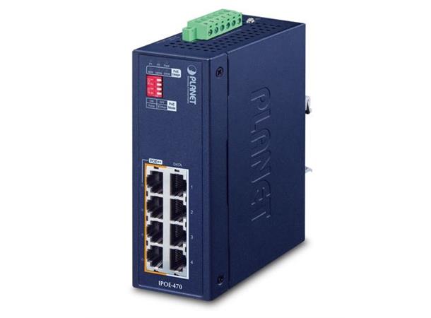 IPOE-470-12V 4-port PoE++ Injector hub 802.3at, 95W, 12-54VDC, -40/+75C 