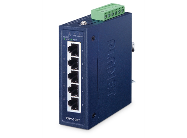 Planet ISW-500T 5-Port 10/100TX Industrial Fast Eth 