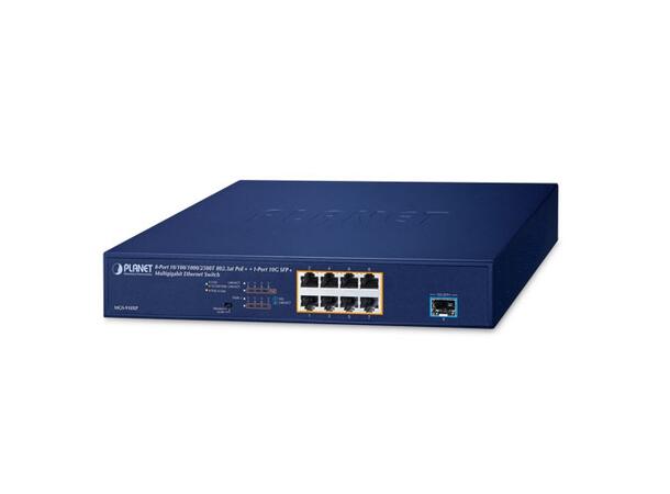 Planet MGS-910XP 8-Port 10/100/1000/2500T 802.3at PoE 