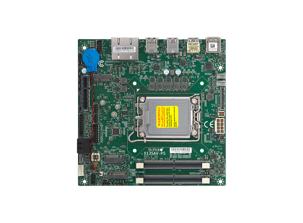 X13SAV-PS mini-ITX Motherboard intel 12 gen, SoC, LGA1700, 2xSATA 