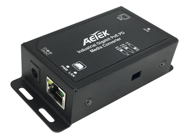 Aetek M31-011-01 Industrial 1xPoE PD GbE + 1xGbE SFP 