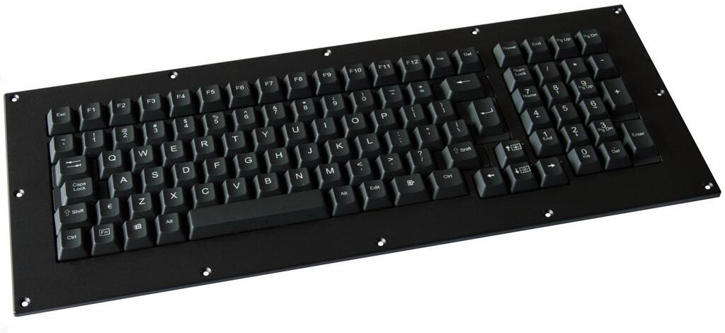 MKB104N0001USB MIL Standard keyboard Full Travel rugged keyboard Panel ...