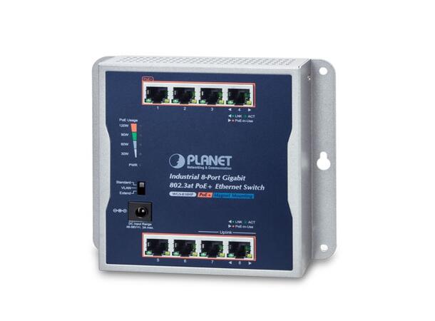 Planet WGS-818HP 8-Port 10/100/1000T Wall-mount POE 