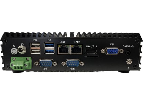 IPC-J6412 boxPC Din-Rail(No wifi) 8GB RAM, NO SSD, NO WIFI, extra mounting 