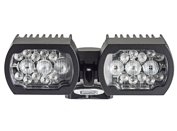 MIC-ILB-400 Illuminator white + IR light 450m, Black (RAL 9005), Sand finish 