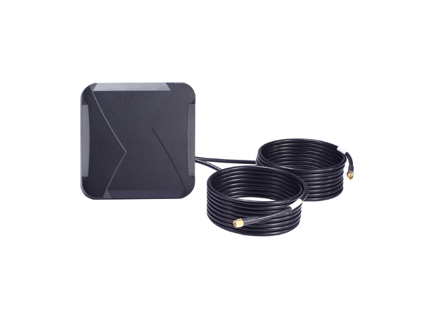 Moxa MAT-5G-PA-SM-2-06-3m 6 dBi MIMO panel antenna, 3 m cable 