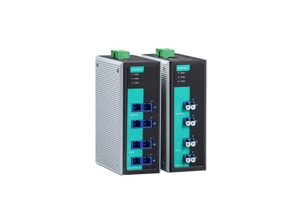 Moxa OBU-102-SS-ST 2-channel fiber bypass, 4 SM ST 