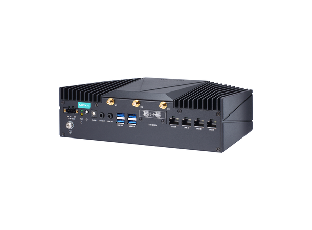 Moxa V2403C-KL1-T x86 computer, Fanless, Celeron® 3965U 
