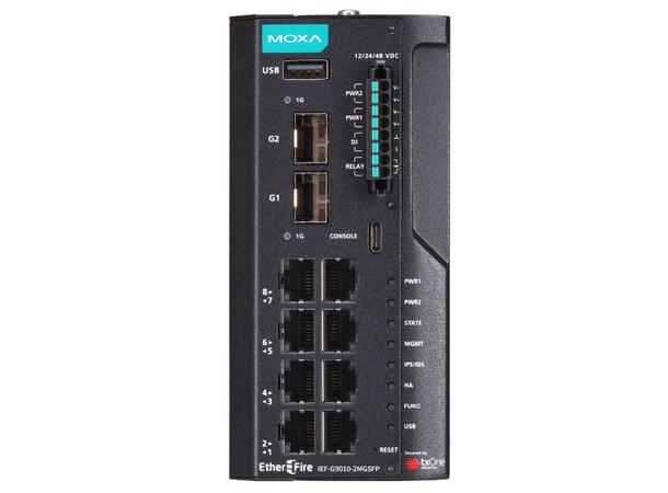 Moxa IEF-G9010-2MGSFP-Pro-H Industrial next-generation firewall 