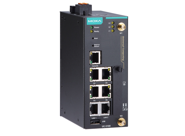 Moxa UC-5111-LX Arm-based Box Computer Arm Cortex-A8 1 GHz IIoT gateway 