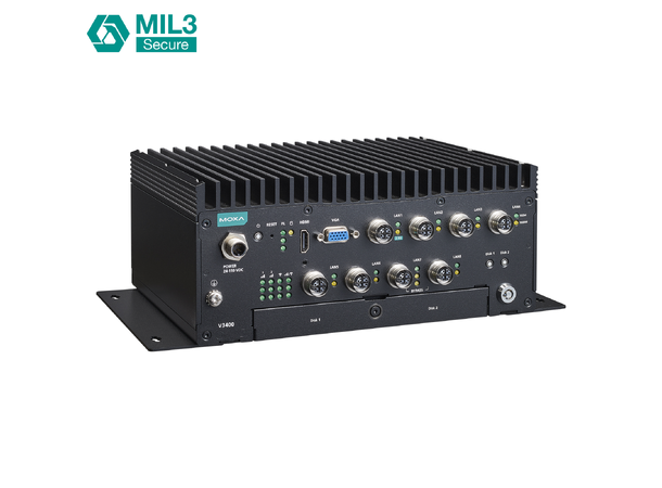 Moxa V3408-TL3-W-CT-T x86 computer, Intel i3-1115G4E,8GbE, WT 