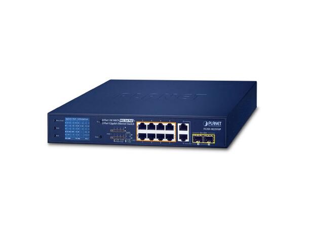 Planet FGSD-1022VHP 8-Port 10/100TX 802.3at PoE 