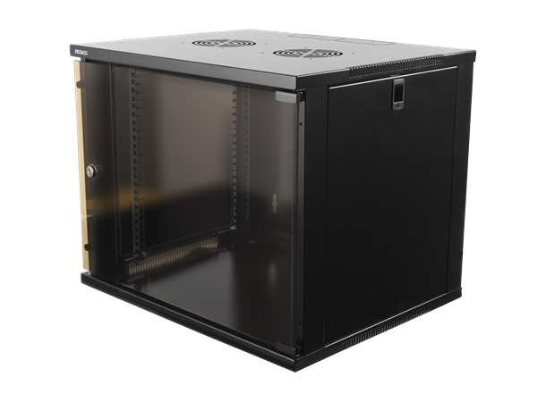 Deltaco 19-5409B 19" cabinet, 9U, max 50kg 