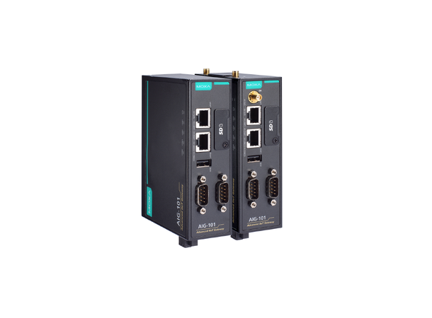 Moxa AIG-101-T-EU 2-port Cloud-ready gateway, LTE Cat, WT 