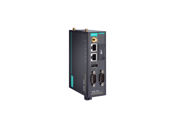 Moxa AIG-101-T-EU 2-port Cloud-ready gateway, LTE Cat, WT 