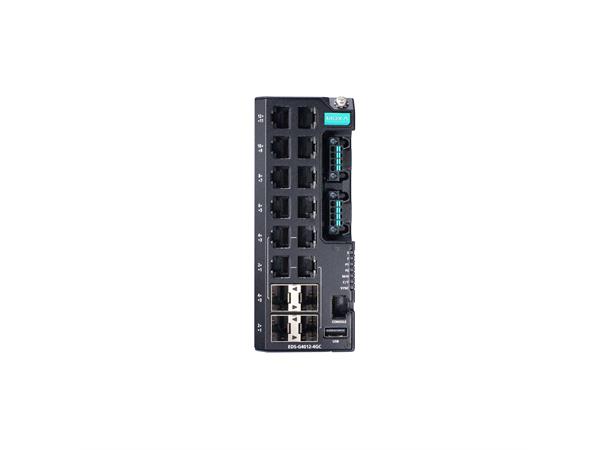 Moxa EDS-G4012-8P-4QGS-LVB-T EDS Managed EDS-G4000 12-port T 