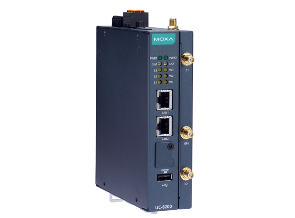Moxa UC-8220-T-LX-EU-S Arm Cortex-A7 dual-core 1 GHz IIoT 