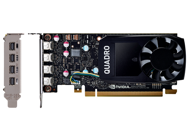 PNY Quadro P620 2GB mDP DVI LP 4x mDP 4x 4K standard low bracket Webshop Hatteland Technology Sweden