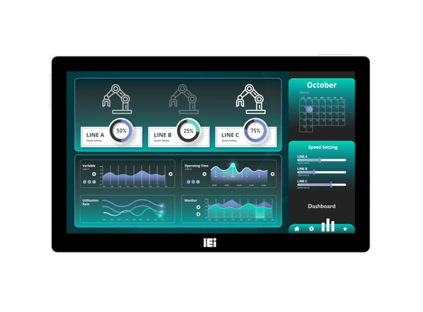 AFL4-W133-ADLP-i3/8G-R10 13.3" Panel PC i3-1220P/8GB ram/PCAP Touch 