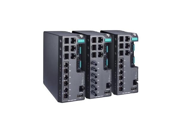Moxa EDS-4009-3SSC-LV Managed switch,6FE,3FX, s-mode, SC, DP 
