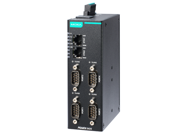 Moxa MGate 5435 4-port Modbus RTU/ASCII/TCP-to-EtherNet 