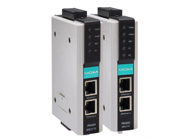Moxa MGate MB3170-S-SC-T 1-port advanced Modbus gateway 