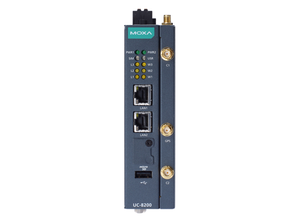 Moxa UC-8210-T-LX-S Arm Cortex-A7 dual-core 1 GHz IIoT 