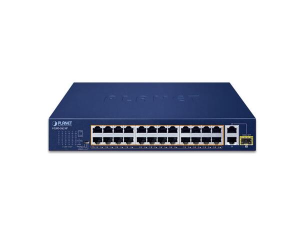 Planet FGSD-2621P 24-Port 10/100TX 802.3at PoE 