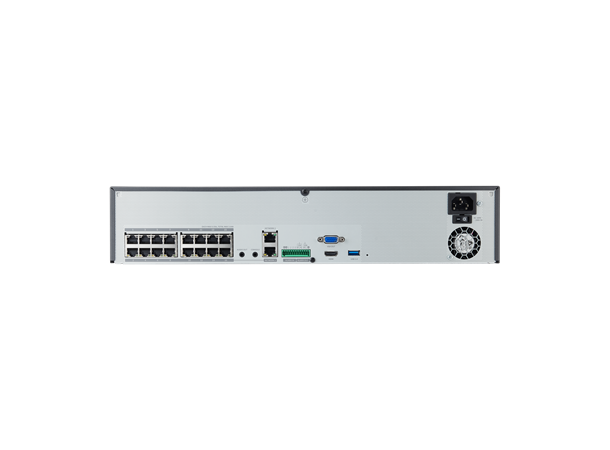 XRN-1620SB1-4TB-S 16CH 32MP 140Mbps 4 Bay PoE NVR, 4TB HDD 