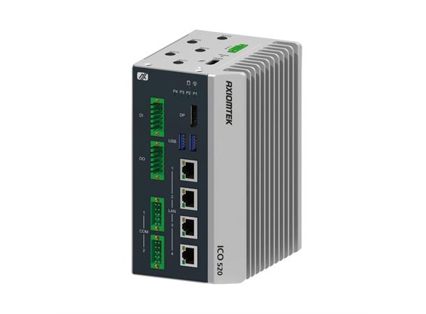ICO520-ALD5-A DIN-rail Box PC i5-1245UE/4x LAN/9-36VDC/DIO & Com 