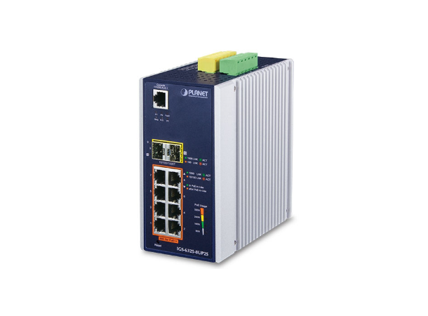 IGS-6325-8UP2S 8port Industrial Switch L3. 4xSFP, Ring, PoE++, 48-54VDC 