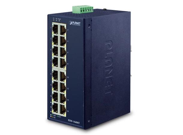 Planet ISW-1600T Industrial 16-Port 10/100TX Fast Etherne 