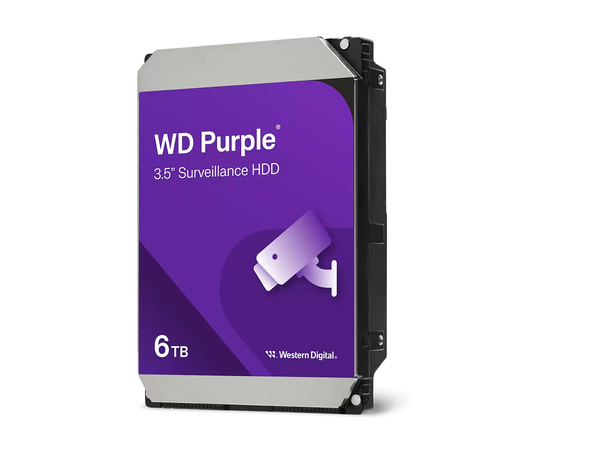 WD Purple 6TB 3,5" SATA 24/7 WD64PURZ 
