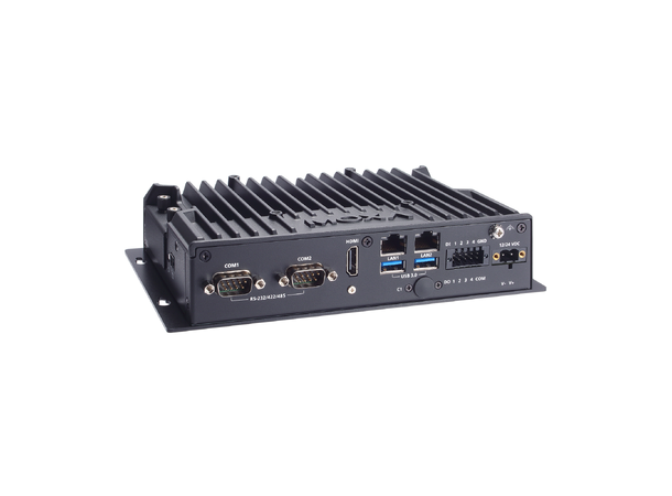 Moxa BXP-A101-E4-M2-DR-T DIN-rail computer, Intel Atom x6425E,M.2 