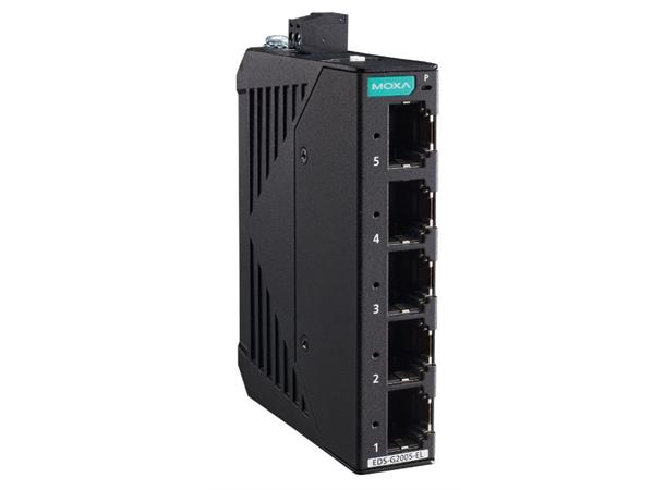 Moxa EDS-G2005-EL-T 5-Port full gigabit unmanaged switch, WT 