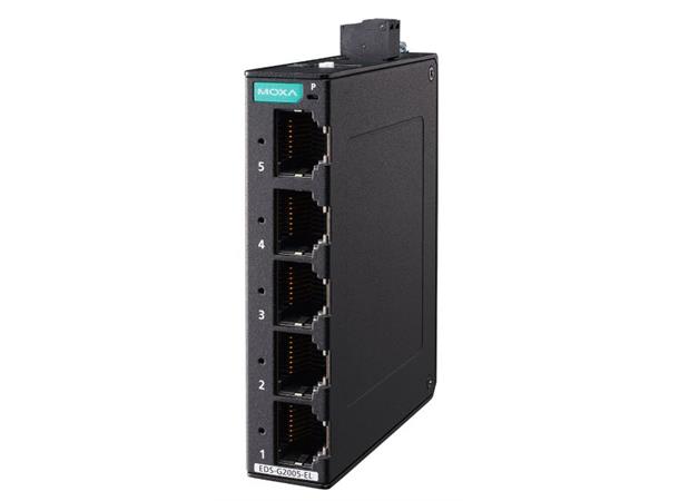 Moxa EDS-G2005-EL-T 5-Port full gigabit unmanaged switch, WT 