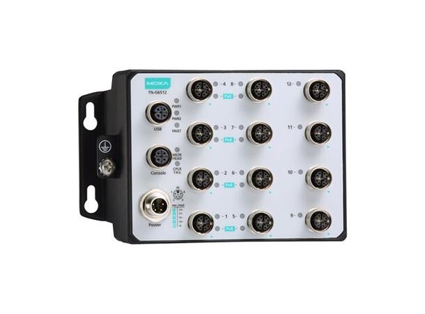 Moxa TN-G6512-8GPoE-WV-T Ethernet switch, modular, managed 