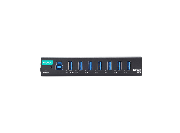 Moxa Uport 407A-T 7-port industrial-grade USB 3.2 hubs, WT 