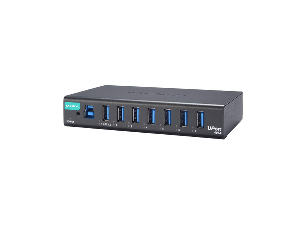 Moxa Uport 407A-T 7-port industrial-grade USB 3.2 hubs, WT 