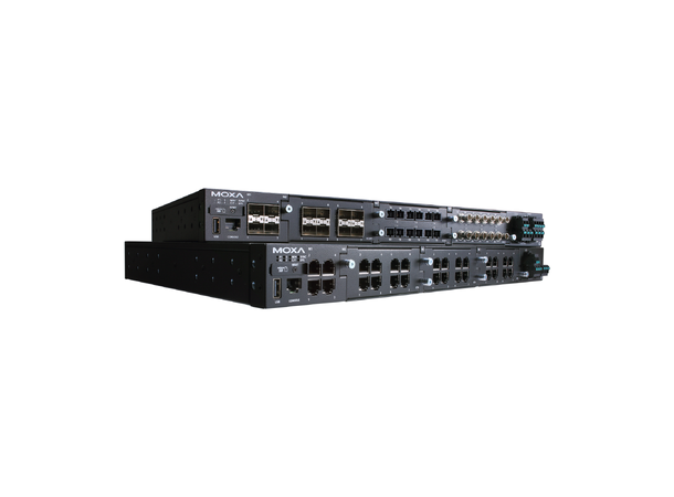 Moxa RKS-G4028-PL-PoE-12XGS-T L2 modular managed ethernet switch, WT 