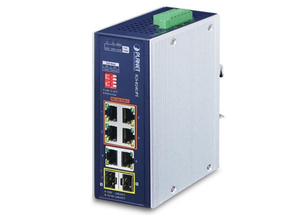 Planet IGS-824UPT 4 port POE, 2x GbE, 2xSFP, 802,3bt PoE++ 