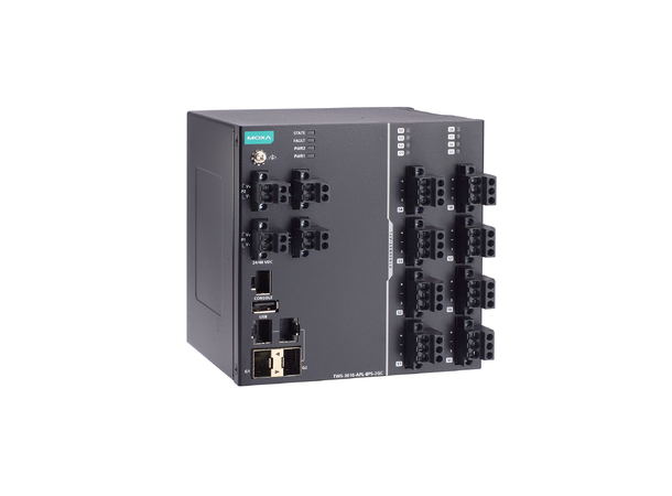 Moxa TWS-3010-APL-8PS-2GC-T Managed Ethernet-APL switch 8-port, WT 