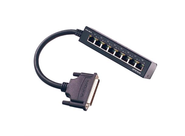 Moxa OPT8-RJ45 M62 to 8 x RJ45 connection box, 30 cm 
