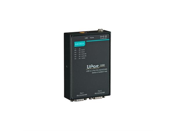 Moxa Uport 1250I Isolation USB to 2-port RS-232/422/485 Serial Hub 
